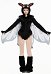 Halloween Mothman Hooded Bodysuit Dark Style Furry Bodysuit with Wings and Collar