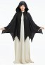 Halloween Cape à capuche en forme de chauve-souris Cape tricotée rétro Renaissance