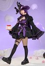 Anime Muñeca Derivada Halloween Bruja Disfraz Set Gothic Lolita Vestido con Capa y Sombrero
