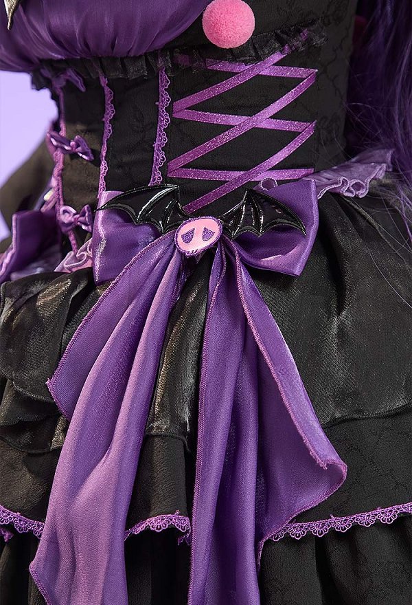 Anime Muñeca Derivada Halloween Bruja Disfraz Set Gothic Lolita Vestido con Capa y Sombrero