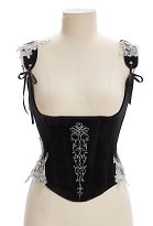 Medieval Renacentista Corsé bordado de elfa retro vintage Medieval Renacentista Corsé bordado de elfa retro vintage