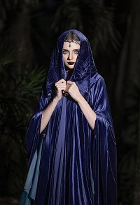 The Lord of the Rings Medieval Retro Velvet Cloak Renaissance Hooded Cape Halloween Witch Cloak
