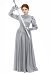 Robe médiévale élégante de guerrière pour femme robe longue de chevalier avec gants et protège-poignets