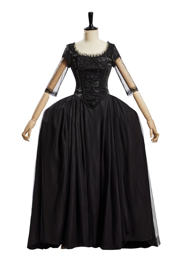 Vintage Marie Antoinette Queen Cosplay Disfraz Top y falda elástica con máscara para los ojos