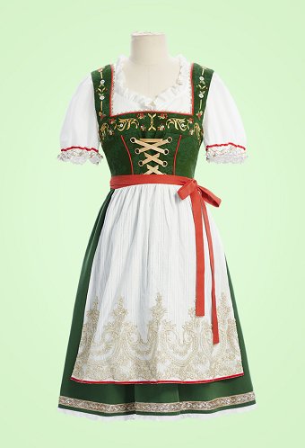 Vestido Bavaro de Oktoberfest con delantal y blusa