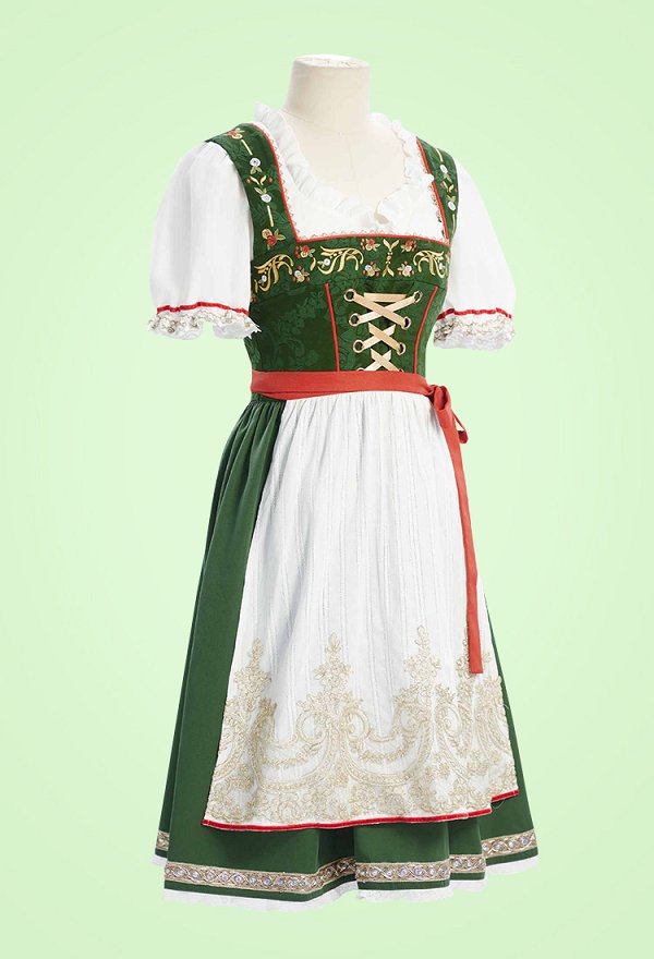 Vestido Bavaro de Oktoberfest con delantal y blusa Vestido Bavaro de Oktoberfest con delantal y blusa