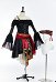Halloween Female Pirate Outfit Off-the-shoulder Blouse and Irregular Skirt with Belt and Hat