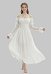 Daizbella Medieval Retro Underdress Renaissance Court Style Off-shoulder Puff Sleeve Dress