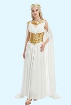 Greek Goddess Dress Sleeveless Chiffon Dress with Cape and Corset Greek Goddess Dress Sleeveless Chiffon Dress with Cape and Corset