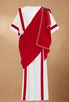 Men's Ancient Roman Toga Greek Deity Costume Robe with Drape and Brooch Men's Ancient Roman Toga Greek Deity Costume Robe with Drape and Brooch