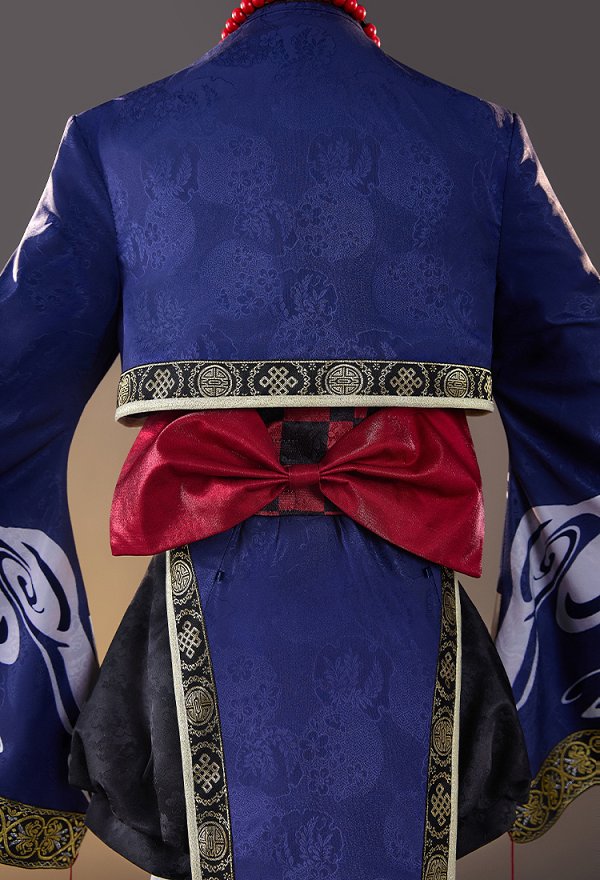 Ikezaki Misa Shinoshima Raise Kleid Cosplay Kostümkleid mit kurzer Jacke und Haremshose