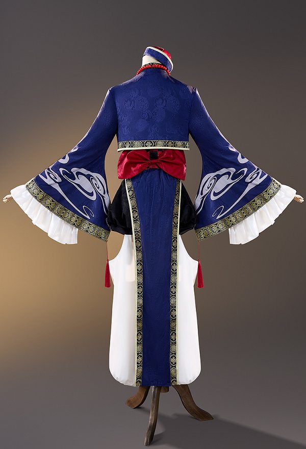 Ikezaki Misa Shinoshima Raise Kleid Cosplay Kostümkleid mit kurzer Jacke und Haremshose