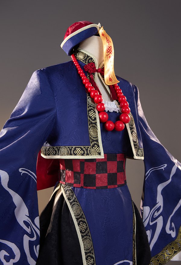 Ikezaki Misa Shinoshima Raise Kleid Cosplay Kostümkleid mit kurzer Jacke und Haremshose