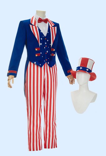 Camiseta y Chaqueta del Día de la Independencia de Sam con Pantalones y Sombrero