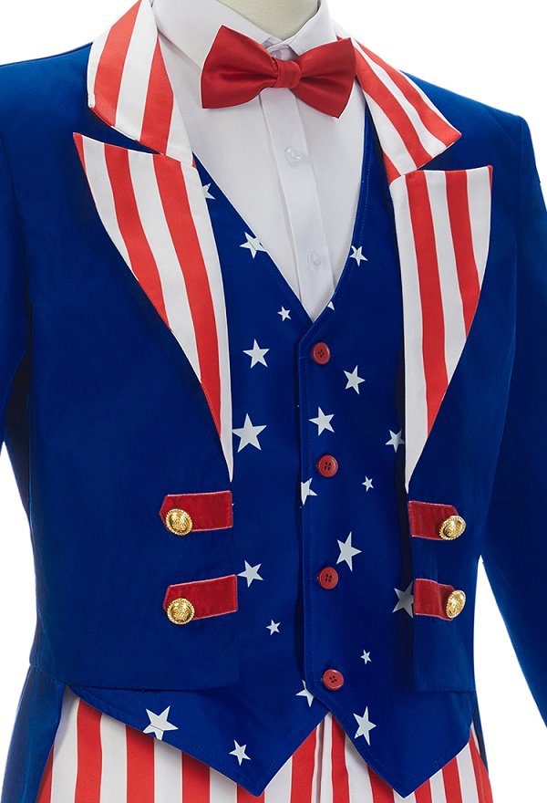 Camiseta y Chaqueta del Día de la Independencia de Sam con Pantalones y Sombrero