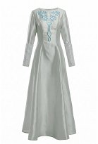 Halloween Viking-style Dress Medieval Fitted Long Dress with Arm Decoration Halloween Viking-style Dress Medieval Fitted Long Dress with Arm Decoration