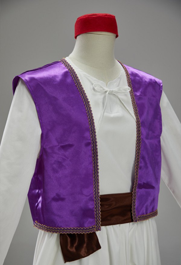 Arab Prince Costume Vest and Lining with Pants and Hat