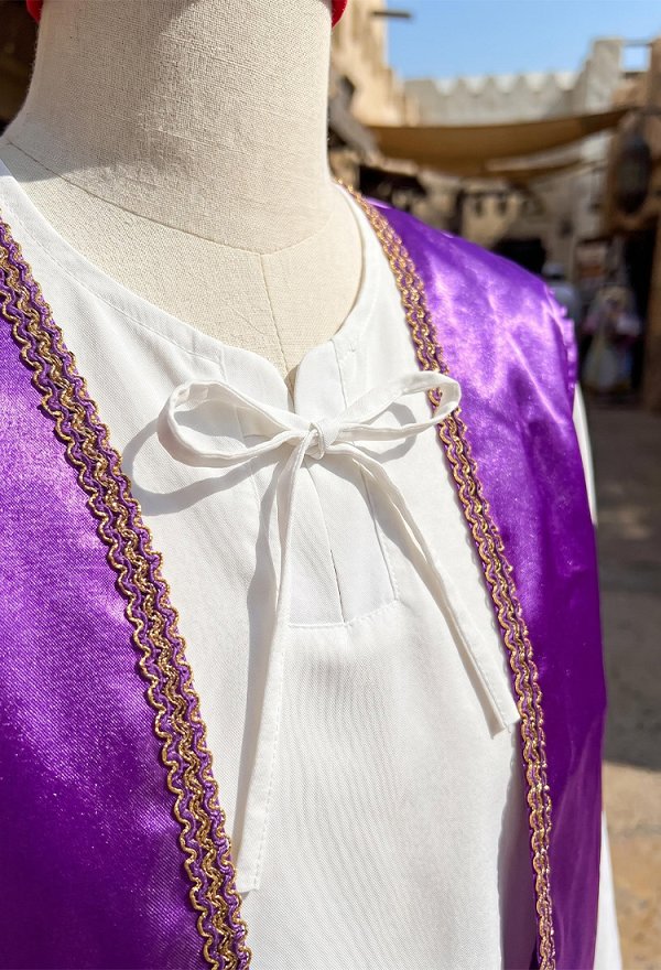 Arab Prince Costume Vest and Lining with Pants and Hat