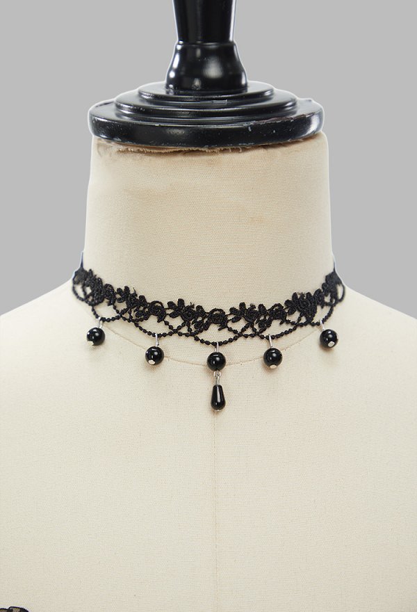 Conjunto de Esqueleto de Encaje Gótico de Halloween con Top Corsé y Falda con Guantes y Choker