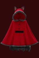 Halloween Red Cloak Dress Hooded Cape with Tutu Skirt and Knee-high Socks Halloween Red Cloak Dress Hooded Cape with Tutu Skirt and Knee-high Socks