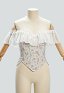Daizbella Victorian-style Vintage Floral Corset Renaissance Medieval Off-shoulder Lace-up Corset