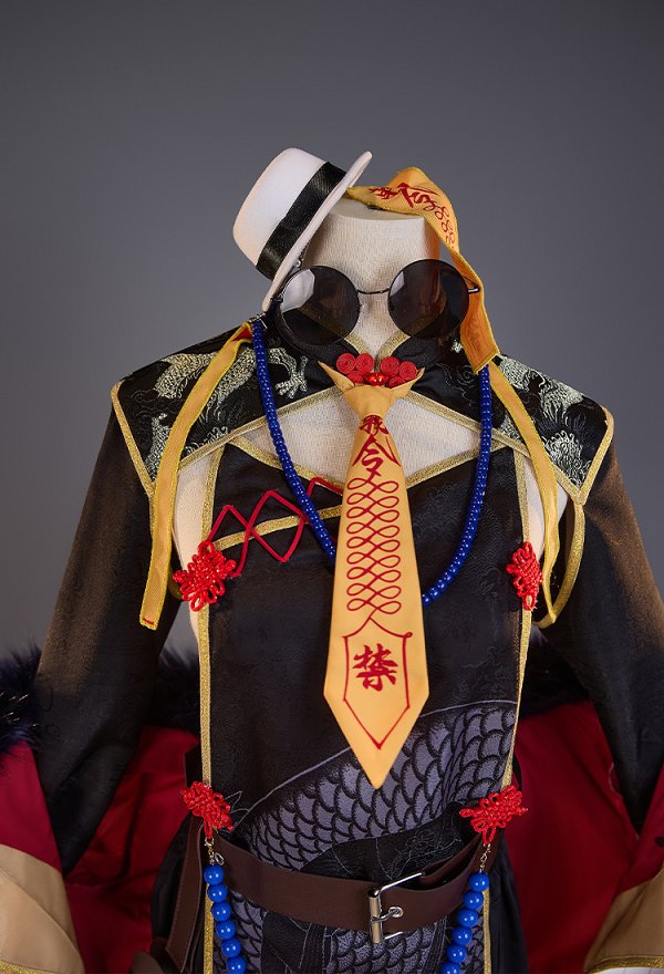 Ikezaki Misa Mafia Kyonshi Cosplay Costume Lining and Coat with Pants and Hat Ikezaki Misa Mafia Kyonshi Cosplay Costume Lining and Coat with Pants and Hat