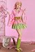 KNY Mitsuri Derivative Geisha Yukata Costume Japanese-Style Kimono Top and Skirt with Obi and Fan