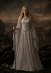 Daizbella mittelalterliches Renaissance Fantasy Elfen Maxikleid mit Gürtel und Brosche