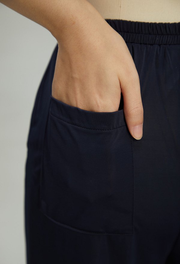 Navy Blue Quick-drying Uniform Breathable Two-piece Work Attire Short-sleeved Top and Trousers