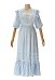 Daizbella Edwardian Light Blue Vintage Maxi Dress Victorian Lace Ruffle Dress