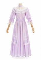 Daizbella Edwardian Purple Vintage Long Dress Victorian Lace Dress Daizbella Edwardian Purple Vintage Long Dress Victorian Lace Dress