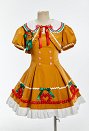 Cute Christmas Gingerbread Man Costume Sundress with Short Jacket