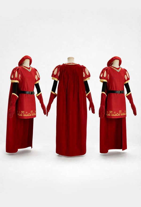 Shrek Lord Farquaad Cosplay Costume Dress and Cape with Hat and Gloves