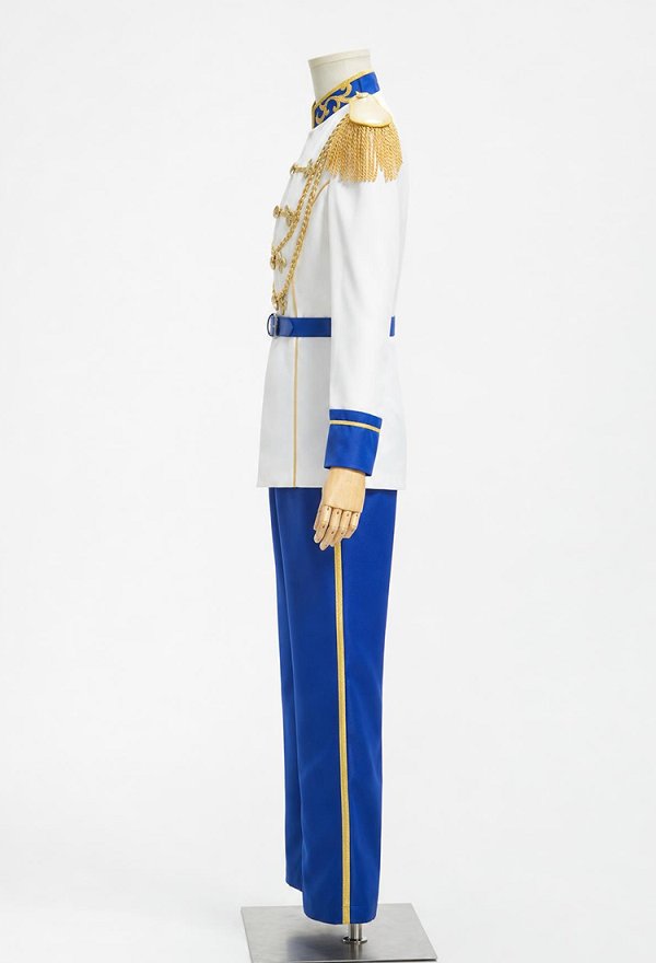 Disfraz Cosplay del Príncipe Encantador de Cinderella Top y Pantalones con Cinturón y Charretera