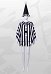 Terrifier Derivative Black-and-White Striped Cape Set Halloween Dark Circus Clown Style Cape with Hat