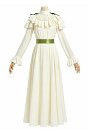 Daizbella Edwardian Historical Replica Outfit Ruffled High-Neck Shirt and Long Skirt with Bow