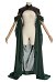 Daizbella Medieval Dark Green Elf Style Shawl Vintage Shoulder Armor and Train with Chain