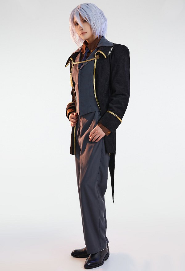 Bebop Costume de Cosplay Vicious Chemise Gilet Veste Pantalon Set avec Cravate