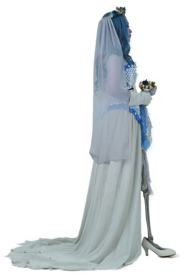Ghost Bride Skeleton Cosplay Dress Halloween Costume Ghost Bride Skeleton Cosplay Dress Halloween Costume