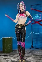 Arcane LOL Jinx Cosplay Disfraz Chaleco y Pantalones con Sombrero Otros Accesorios Arcane LOL Jinx Cosplay Disfraz Chaleco y Pantalones con Sombrero Otros Accesorios