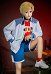 Cyberpunk 2 Roman Cosplay Costume Short-sleeved T-shirt and Shorts with Jacket and Belt