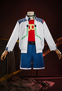Cyberpunk 2 Roman Cosplay Costume Short-sleeved T-shirt and Shorts with Jacket and Belt