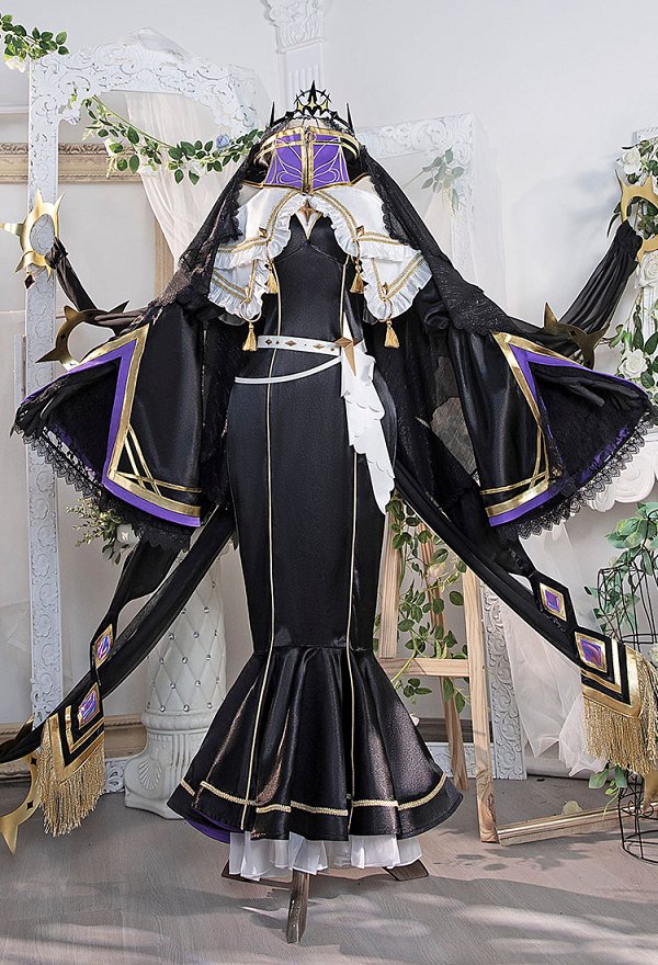 Code Geass C.C Cosplay Conjunto de Bruja Aniversario de 3 Años de Lost Story Vestido Acompañado de Corona y Velo