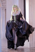 Code Giasu C.C. Robe cosplay Final Rose avec collants et voile