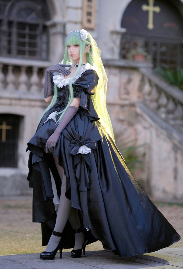 Code Giasu C.C. Final Rose Skin Dress Outfit - Anime Cosplay | Top