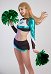 Euphoria Cheerleader Costume Maddy Perez Cosplay Long Sleeve School Cheerleading Uniform