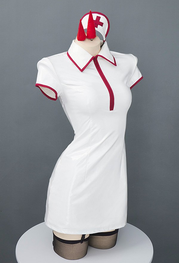 chainsaw devil Makima Power Cosplay Costume Sexy Nurse Outfit con Guantes de Sombrero chainsaw devil Makima Power Cosplay Costume Sexy Nurse Outfit con Guantes de Sombrero