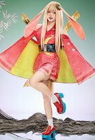 Cosplay de la princesa Kaguya Kaguya con cinturón y cola Obi