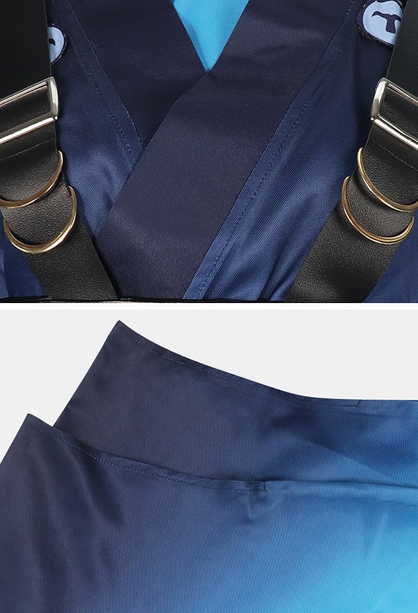 Traje de cosplay de la princesa cósmica Kaguya Sakayori Iroha top haori con fajín y gargantilla