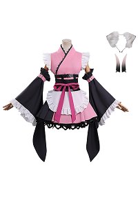 Cosmic Princess Kaguya Komazawa Noi Cosplay Costume Dress with Sleeves and Obi